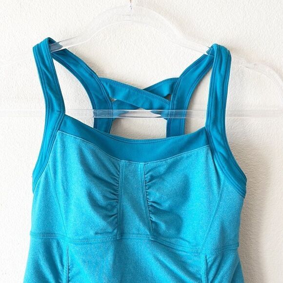 Athleta Scrunch Teal Cami Tank Top - Picture 4 of 12